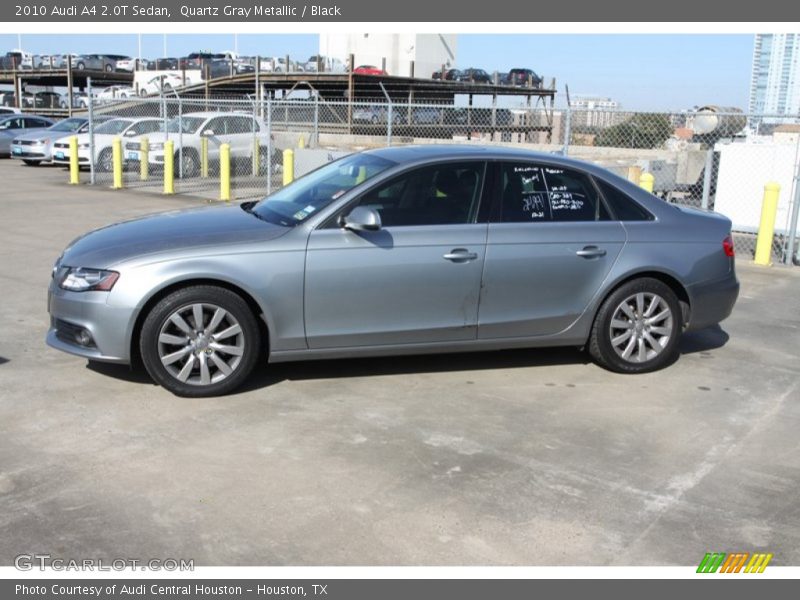 Quartz Gray Metallic / Black 2010 Audi A4 2.0T Sedan