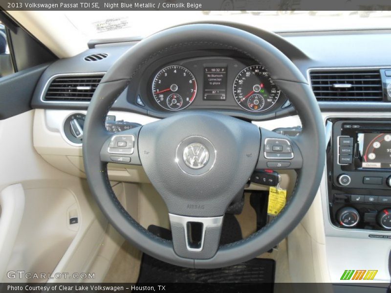 Night Blue Metallic / Cornsilk Beige 2013 Volkswagen Passat TDI SE