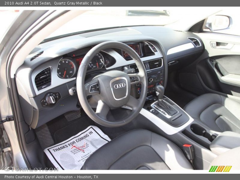 Quartz Gray Metallic / Black 2010 Audi A4 2.0T Sedan