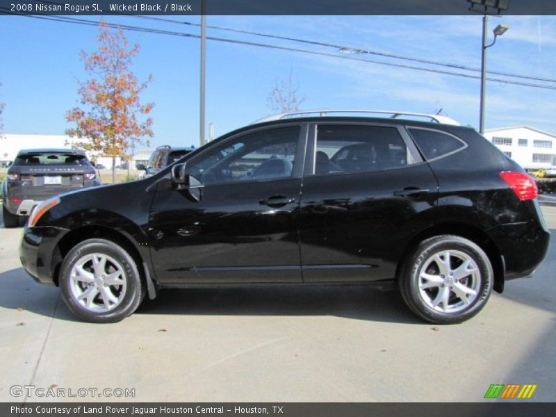 Wicked Black / Black 2008 Nissan Rogue SL