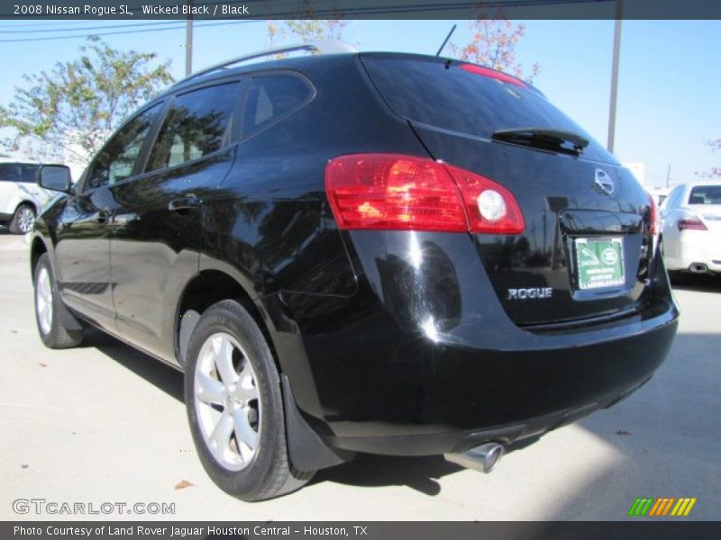 Wicked Black / Black 2008 Nissan Rogue SL