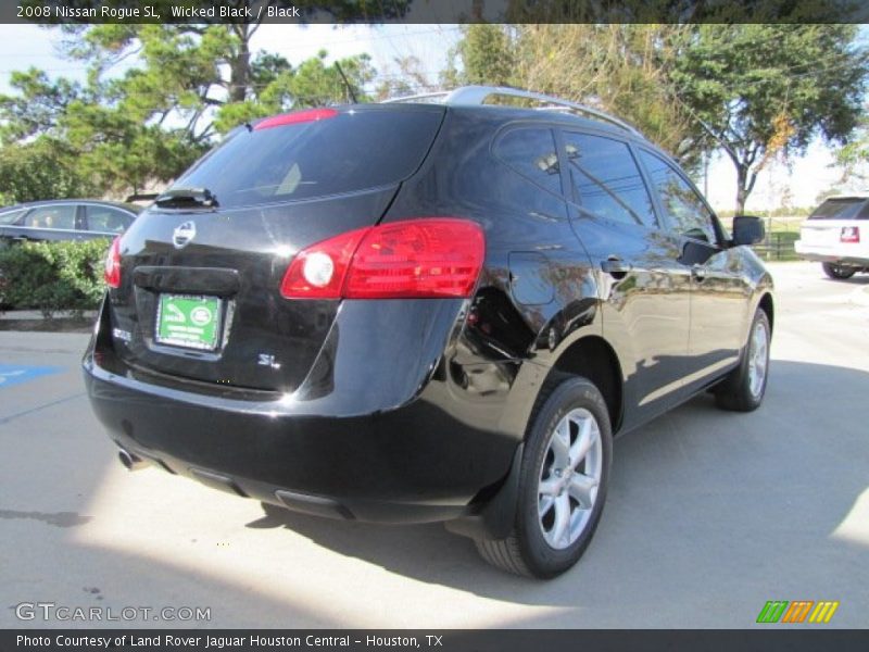 Wicked Black / Black 2008 Nissan Rogue SL