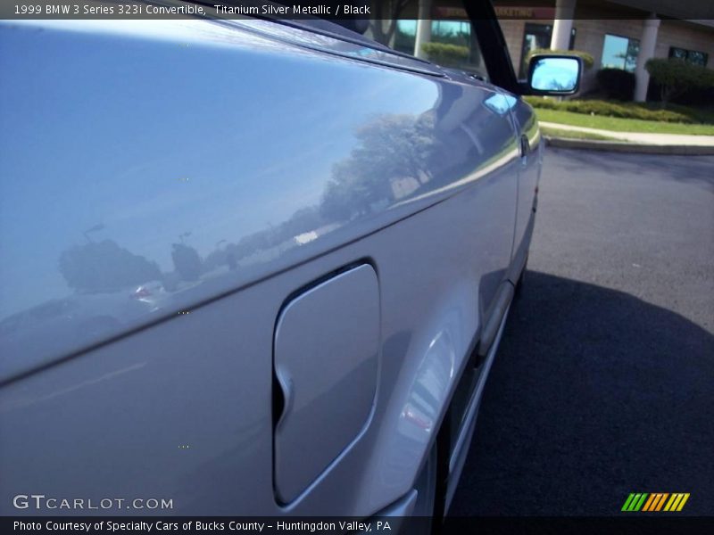 Titanium Silver Metallic / Black 1999 BMW 3 Series 323i Convertible