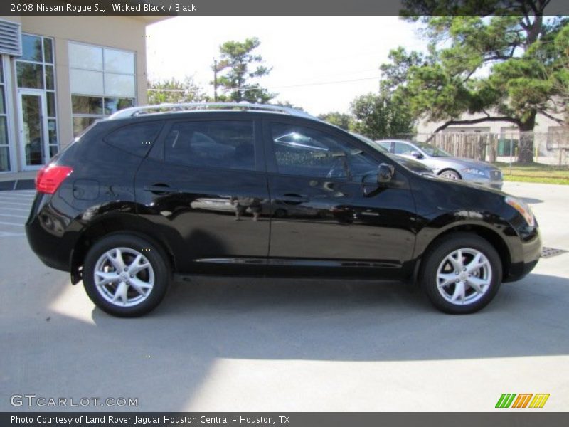 Wicked Black / Black 2008 Nissan Rogue SL