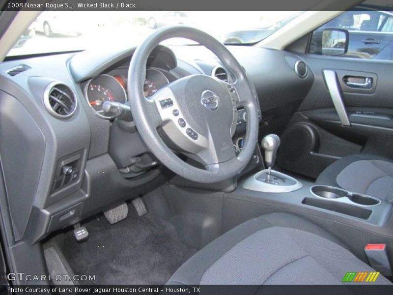 Wicked Black / Black 2008 Nissan Rogue SL