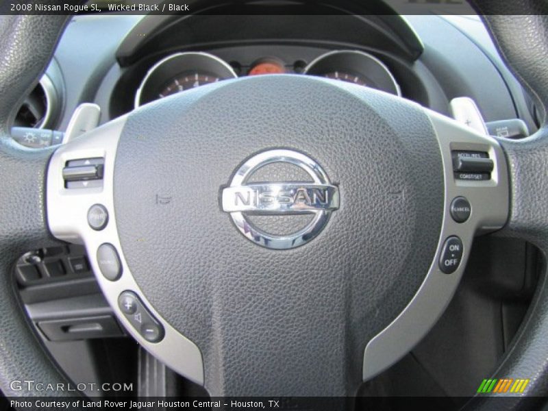 Wicked Black / Black 2008 Nissan Rogue SL