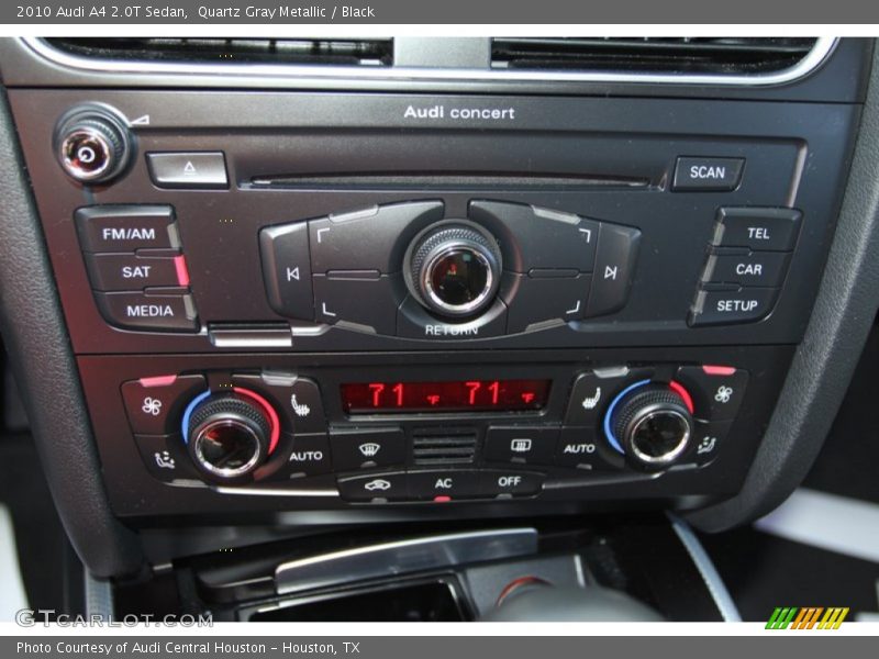 Quartz Gray Metallic / Black 2010 Audi A4 2.0T Sedan