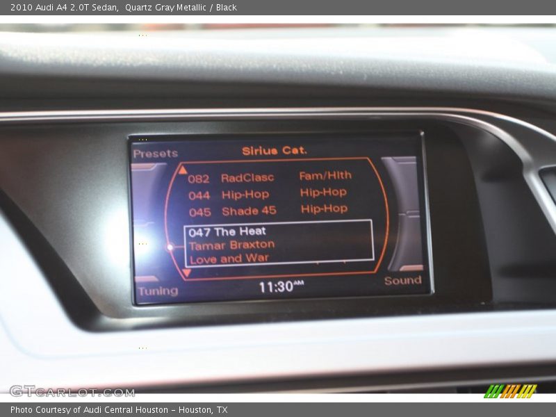 Quartz Gray Metallic / Black 2010 Audi A4 2.0T Sedan