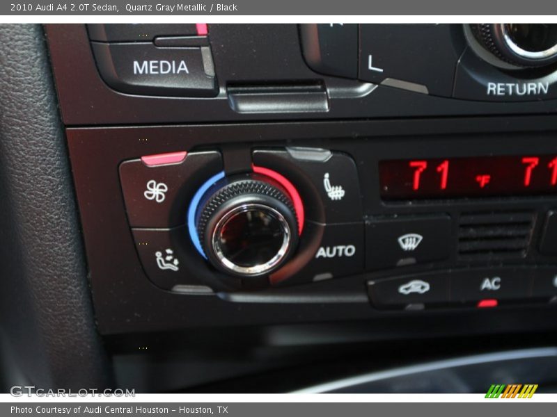 Quartz Gray Metallic / Black 2010 Audi A4 2.0T Sedan