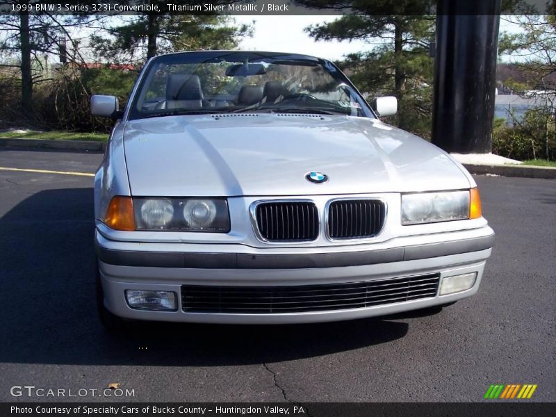 Titanium Silver Metallic / Black 1999 BMW 3 Series 323i Convertible