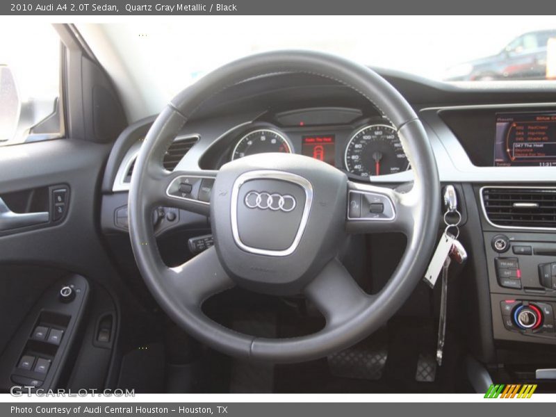 Quartz Gray Metallic / Black 2010 Audi A4 2.0T Sedan