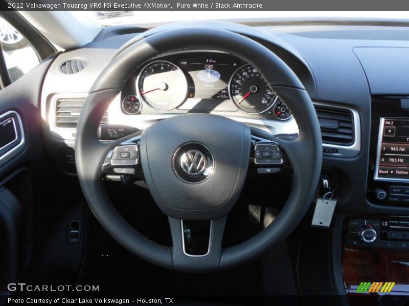 Pure White / Black Anthracite 2012 Volkswagen Touareg VR6 FSI Executive 4XMotion