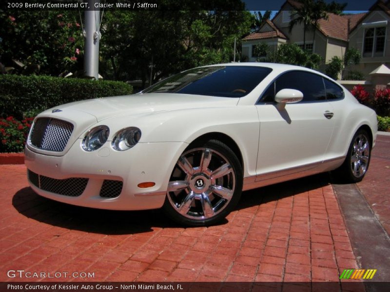 Glacier White / Saffron 2009 Bentley Continental GT