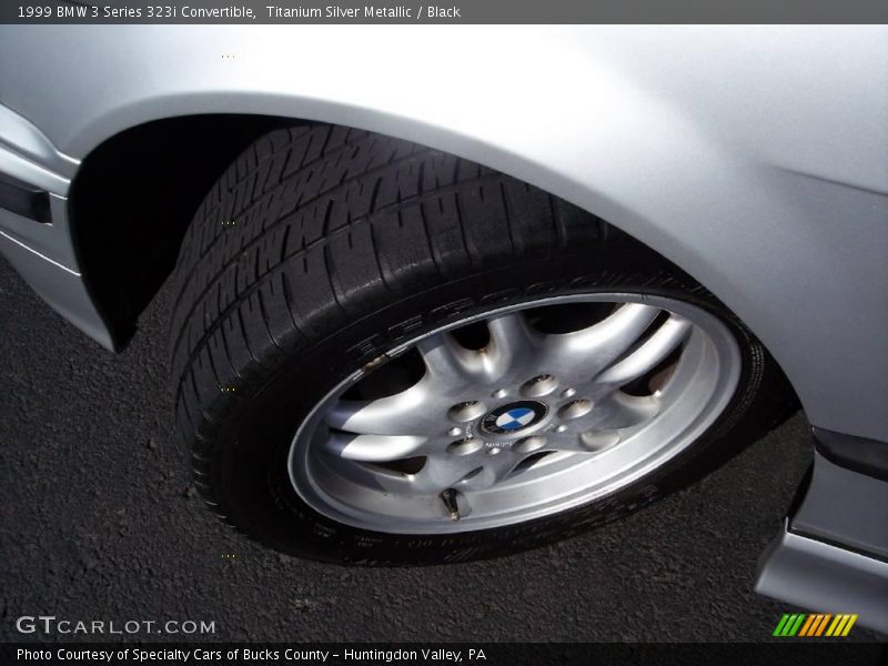 Titanium Silver Metallic / Black 1999 BMW 3 Series 323i Convertible