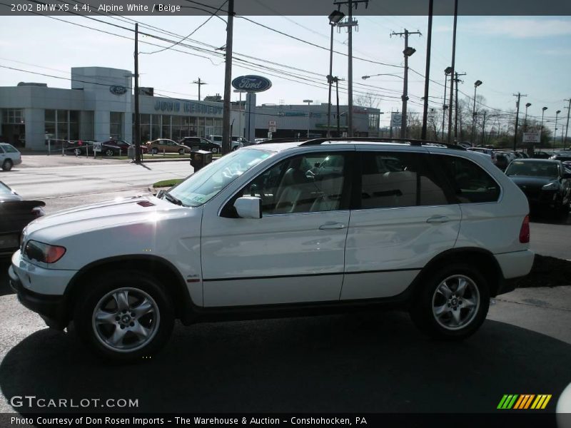 Alpine White / Beige 2002 BMW X5 4.4i