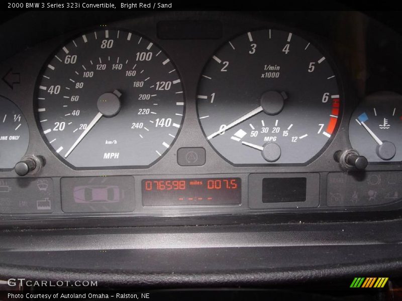 Bright Red / Sand 2000 BMW 3 Series 323i Convertible