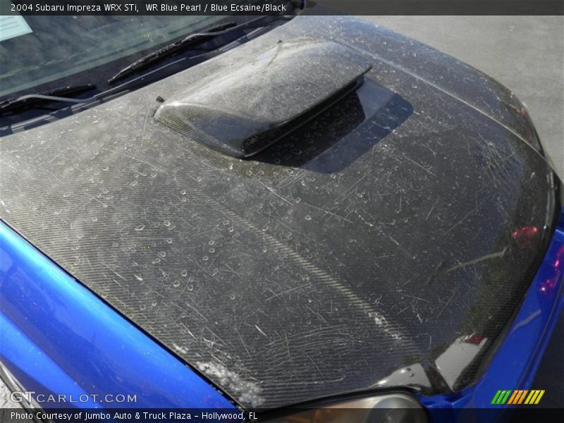 WR Blue Pearl / Blue Ecsaine/Black 2004 Subaru Impreza WRX STi