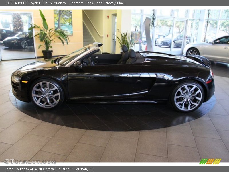  2012 R8 Spyder 5.2 FSI quattro Phantom Black Pearl Effect