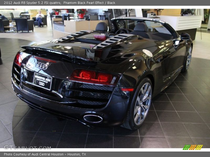 Phantom Black Pearl Effect / Black 2012 Audi R8 Spyder 5.2 FSI quattro