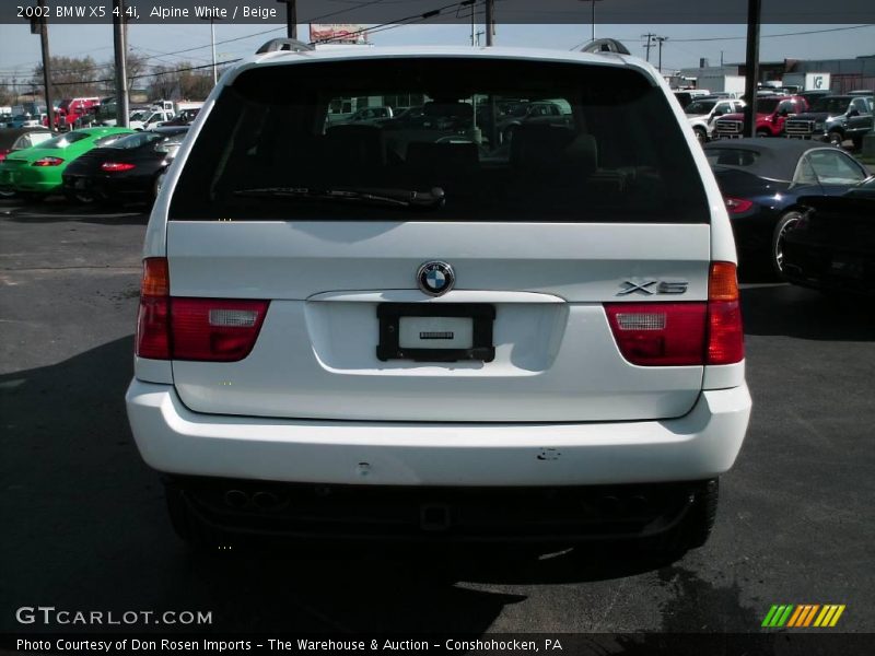 Alpine White / Beige 2002 BMW X5 4.4i