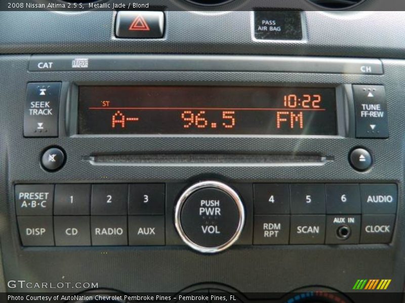 Metallic Jade / Blond 2008 Nissan Altima 2.5 S