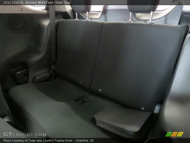 Rear Seat of 2012 iQ 