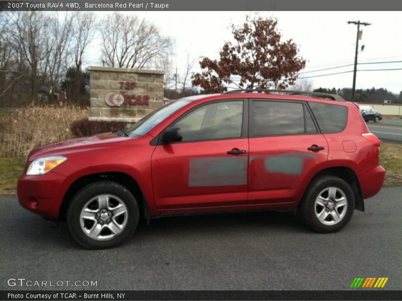 Barcelona Red Pearl / Taupe 2007 Toyota RAV4 4WD