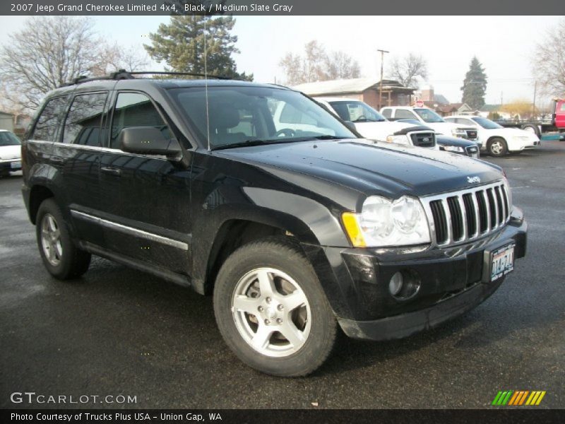 Black / Medium Slate Gray 2007 Jeep Grand Cherokee Limited 4x4