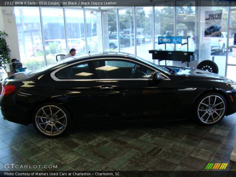 Jet Black / Black Nappa Leather 2012 BMW 6 Series 650i Coupe