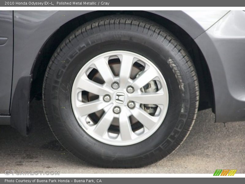Polished Metal Metallic / Gray 2010 Honda Odyssey EX-L