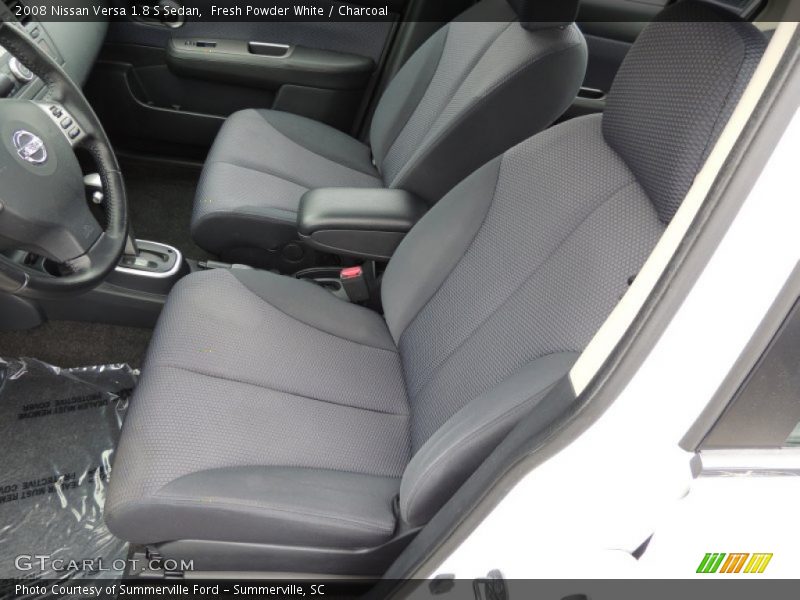 Fresh Powder White / Charcoal 2008 Nissan Versa 1.8 S Sedan