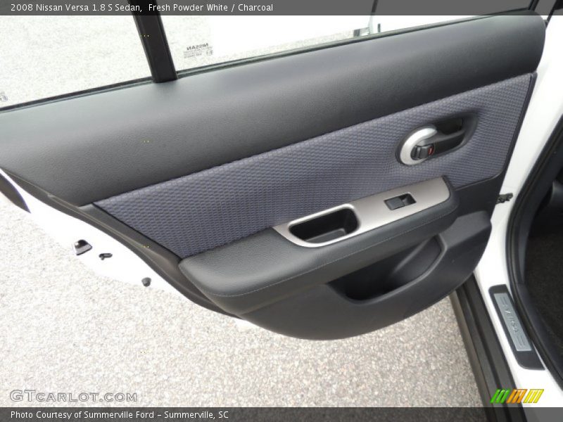 Fresh Powder White / Charcoal 2008 Nissan Versa 1.8 S Sedan