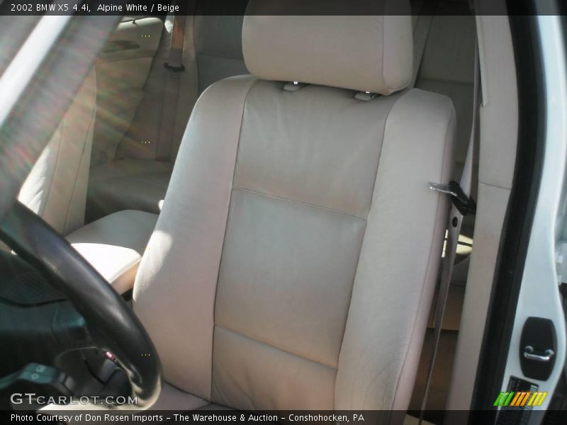 Alpine White / Beige 2002 BMW X5 4.4i
