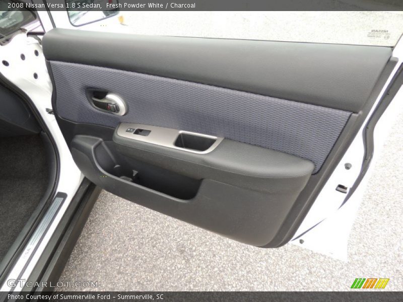 Fresh Powder White / Charcoal 2008 Nissan Versa 1.8 S Sedan