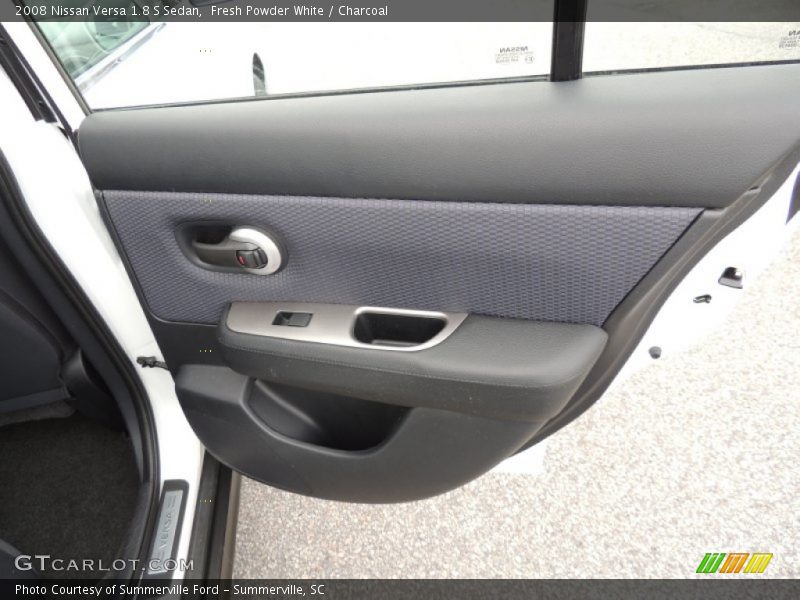 Fresh Powder White / Charcoal 2008 Nissan Versa 1.8 S Sedan