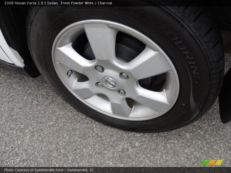 Fresh Powder White / Charcoal 2008 Nissan Versa 1.8 S Sedan