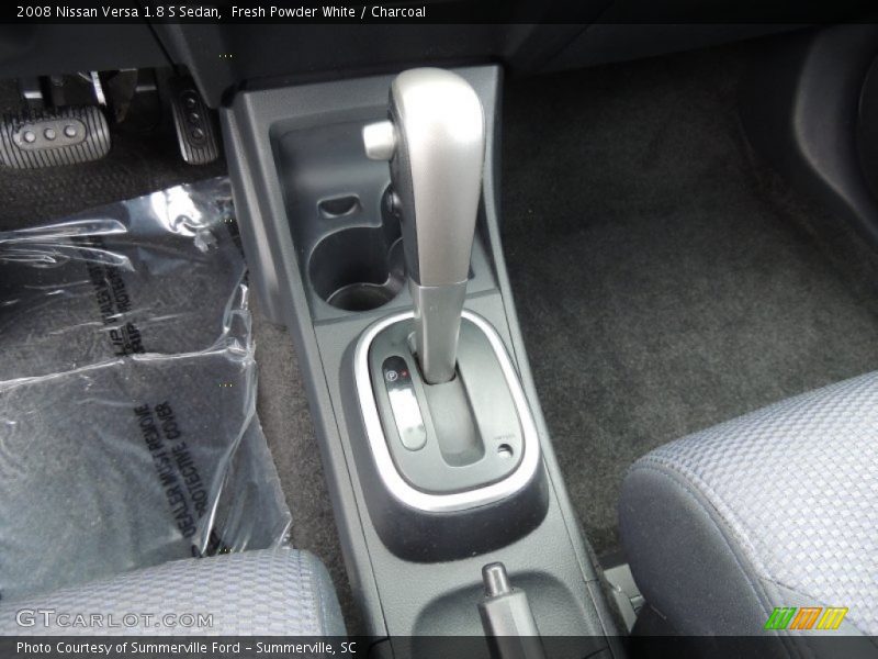 Fresh Powder White / Charcoal 2008 Nissan Versa 1.8 S Sedan