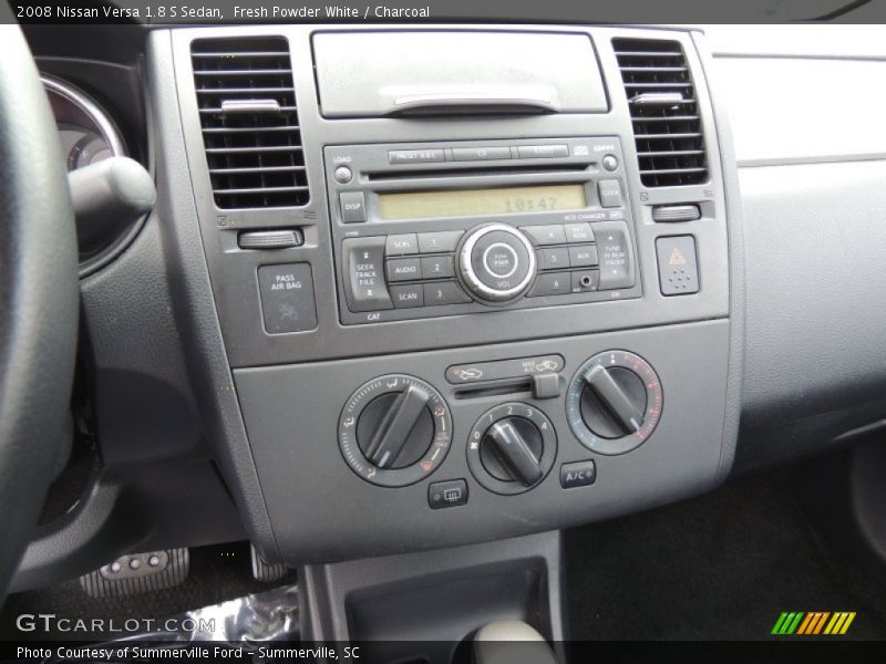Fresh Powder White / Charcoal 2008 Nissan Versa 1.8 S Sedan