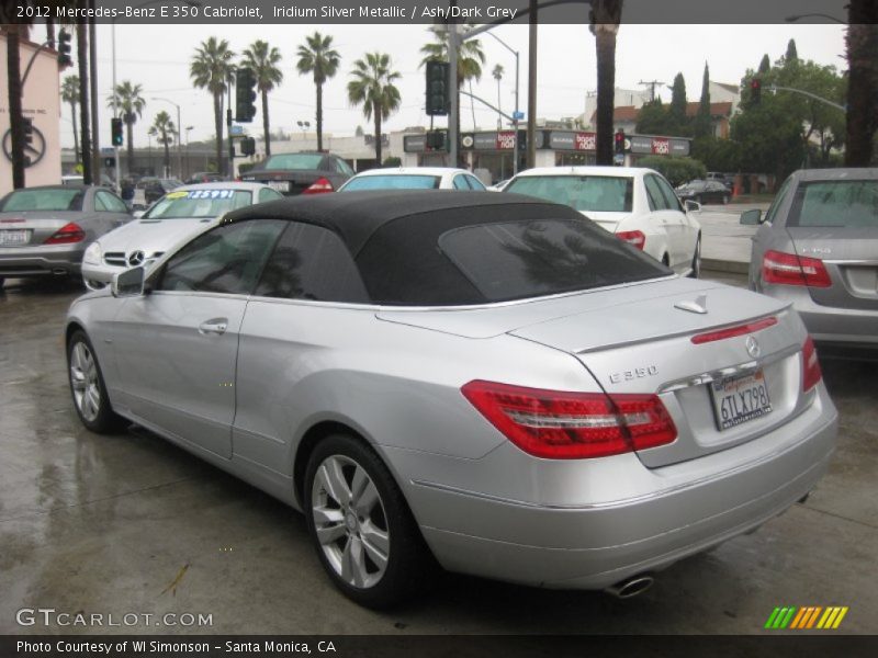 Iridium Silver Metallic / Ash/Dark Grey 2012 Mercedes-Benz E 350 Cabriolet