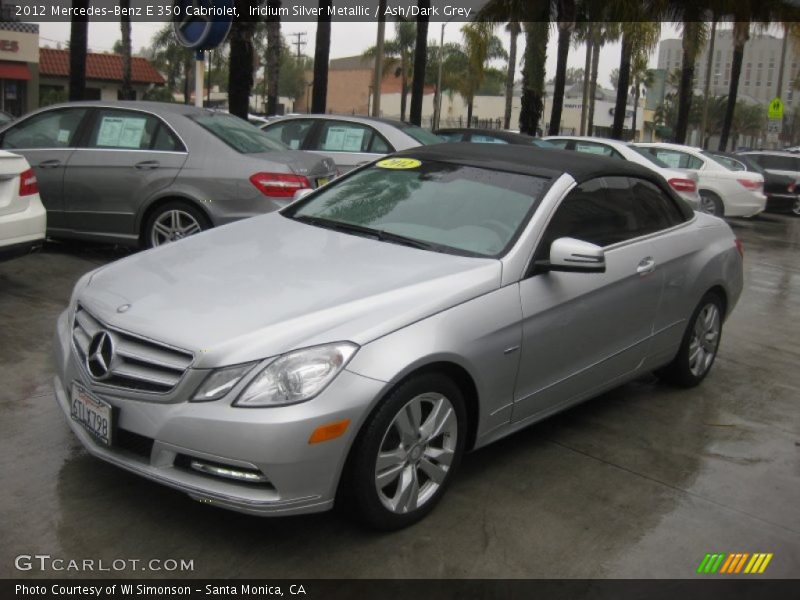 Iridium Silver Metallic / Ash/Dark Grey 2012 Mercedes-Benz E 350 Cabriolet