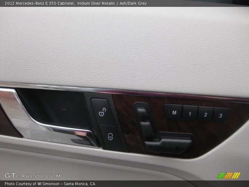 Iridium Silver Metallic / Ash/Dark Grey 2012 Mercedes-Benz E 350 Cabriolet
