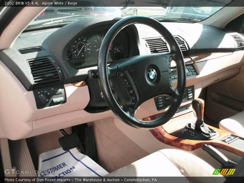 Alpine White / Beige 2002 BMW X5 4.4i