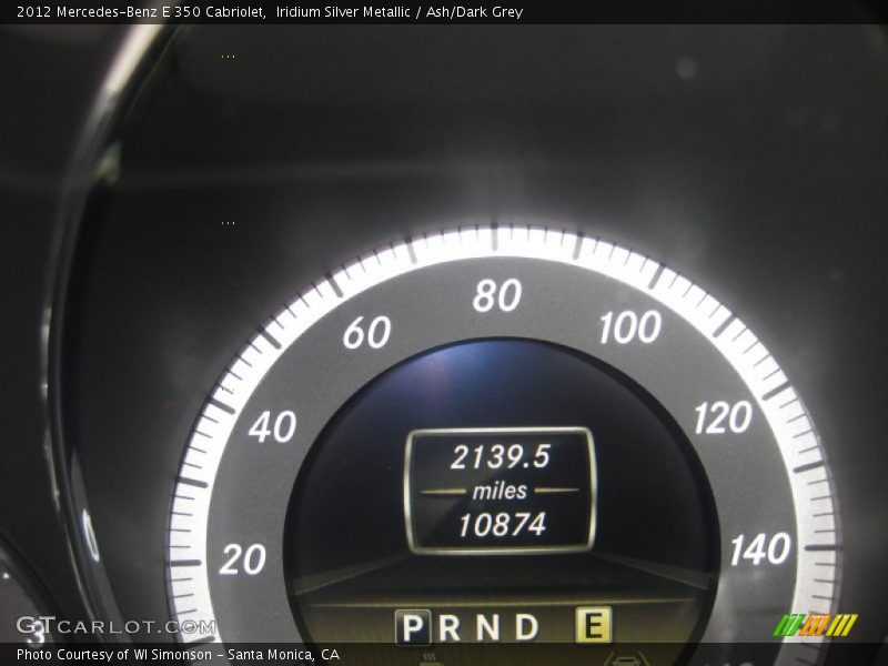 Iridium Silver Metallic / Ash/Dark Grey 2012 Mercedes-Benz E 350 Cabriolet