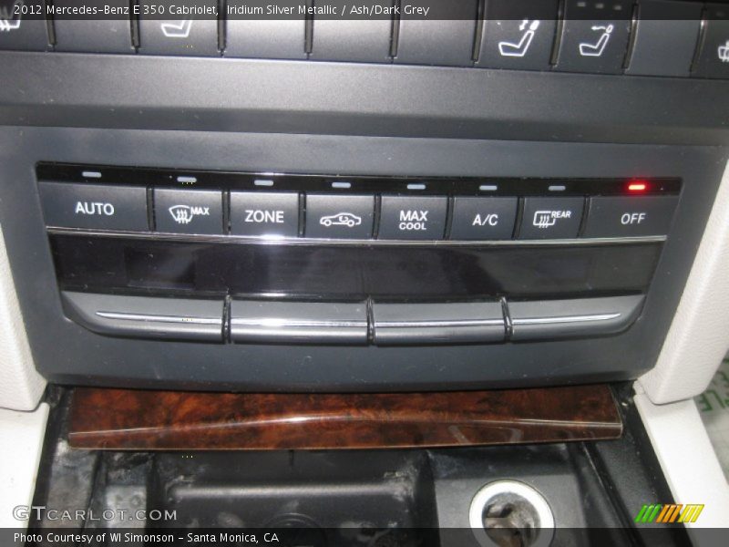 Iridium Silver Metallic / Ash/Dark Grey 2012 Mercedes-Benz E 350 Cabriolet