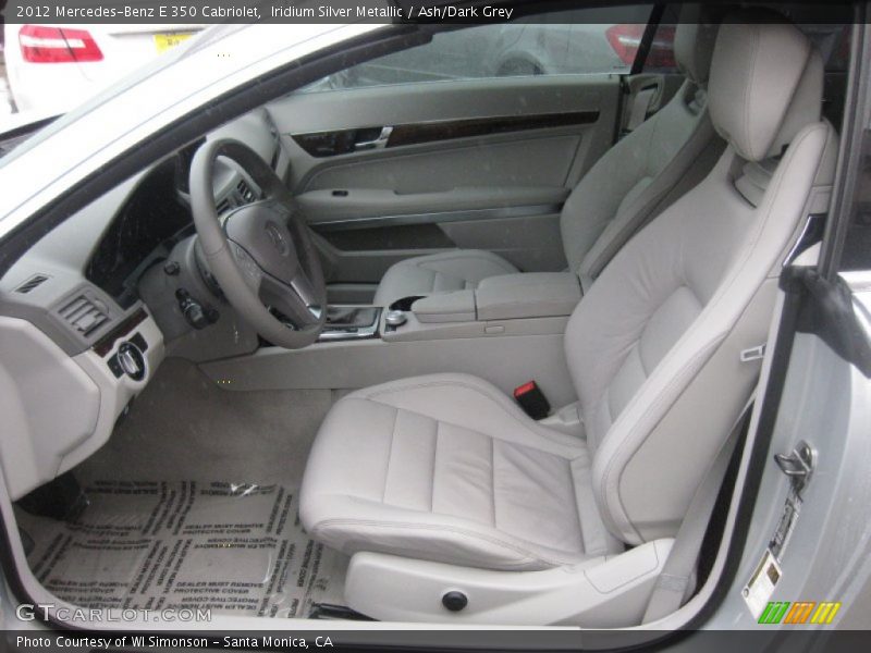 Iridium Silver Metallic / Ash/Dark Grey 2012 Mercedes-Benz E 350 Cabriolet