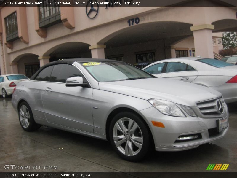 Iridium Silver Metallic / Ash/Dark Grey 2012 Mercedes-Benz E 350 Cabriolet