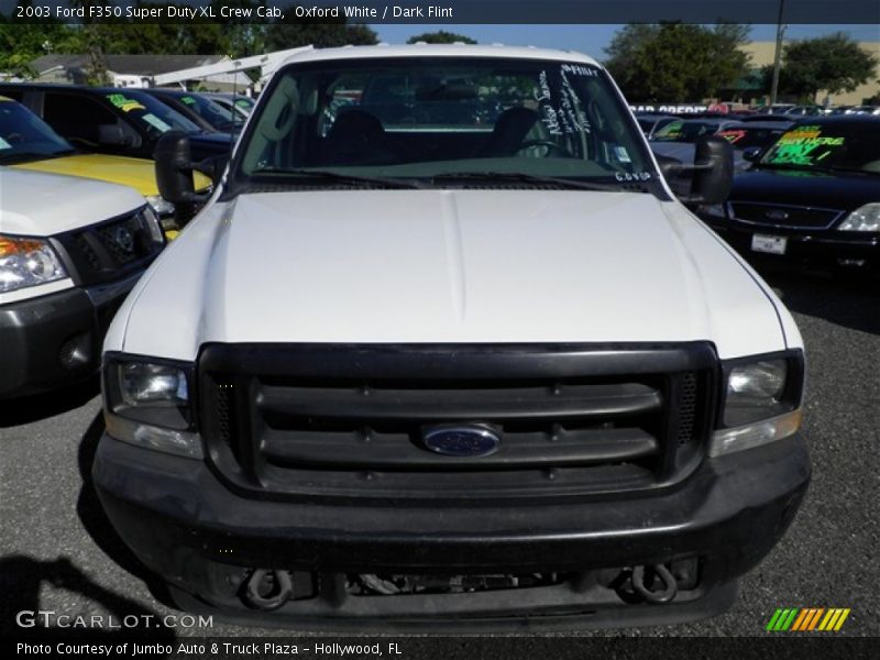 Oxford White / Dark Flint 2003 Ford F350 Super Duty XL Crew Cab