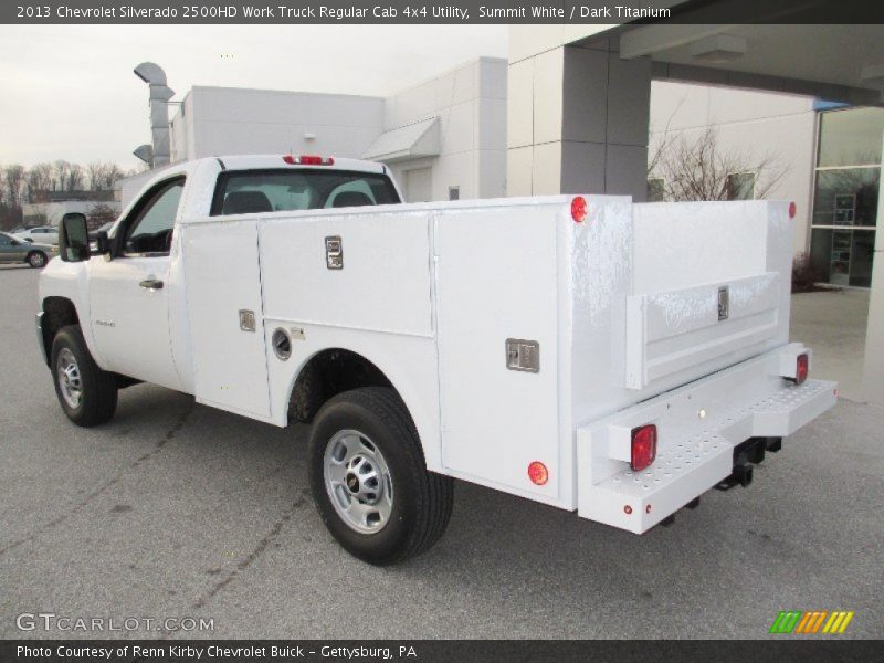 Summit White / Dark Titanium 2013 Chevrolet Silverado 2500HD Work Truck Regular Cab 4x4 Utility