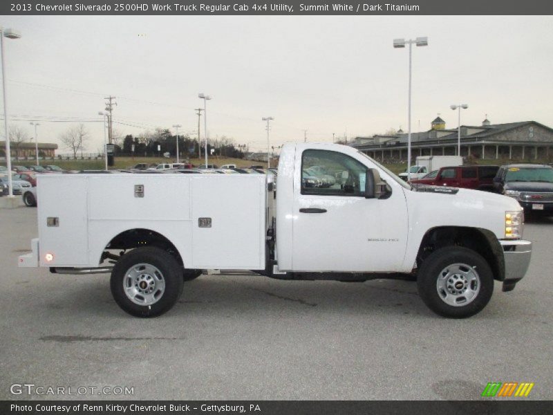 Summit White / Dark Titanium 2013 Chevrolet Silverado 2500HD Work Truck Regular Cab 4x4 Utility