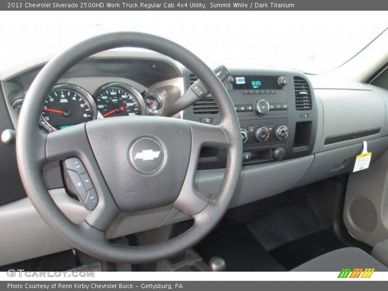 Summit White / Dark Titanium 2013 Chevrolet Silverado 2500HD Work Truck Regular Cab 4x4 Utility
